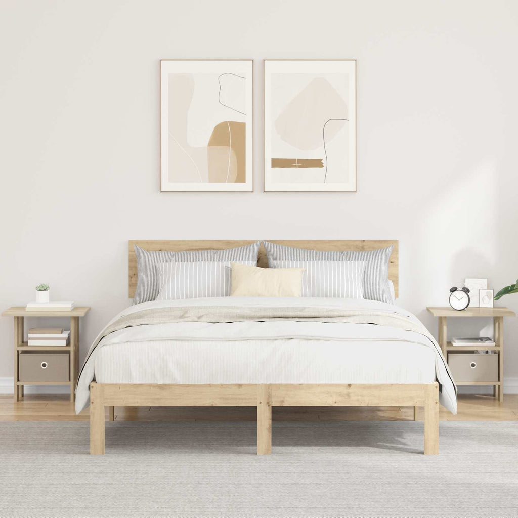 Nachttisch 2 pcs Sonoma-Eiche 41 x 40 x 45 cm Holzwerkstoff
