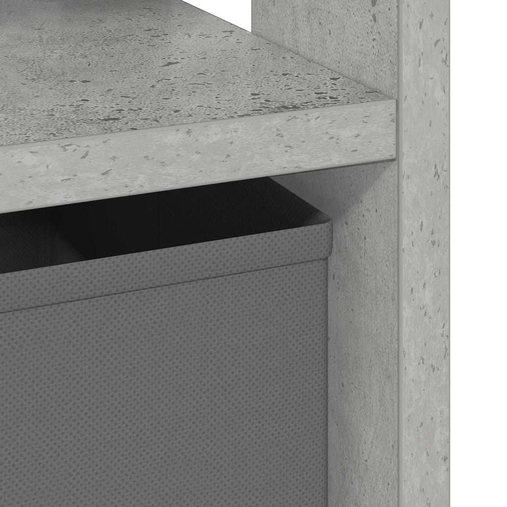 Nachttisch Beton Grau 41 x 40 x 45 cm Holzwerkstoff