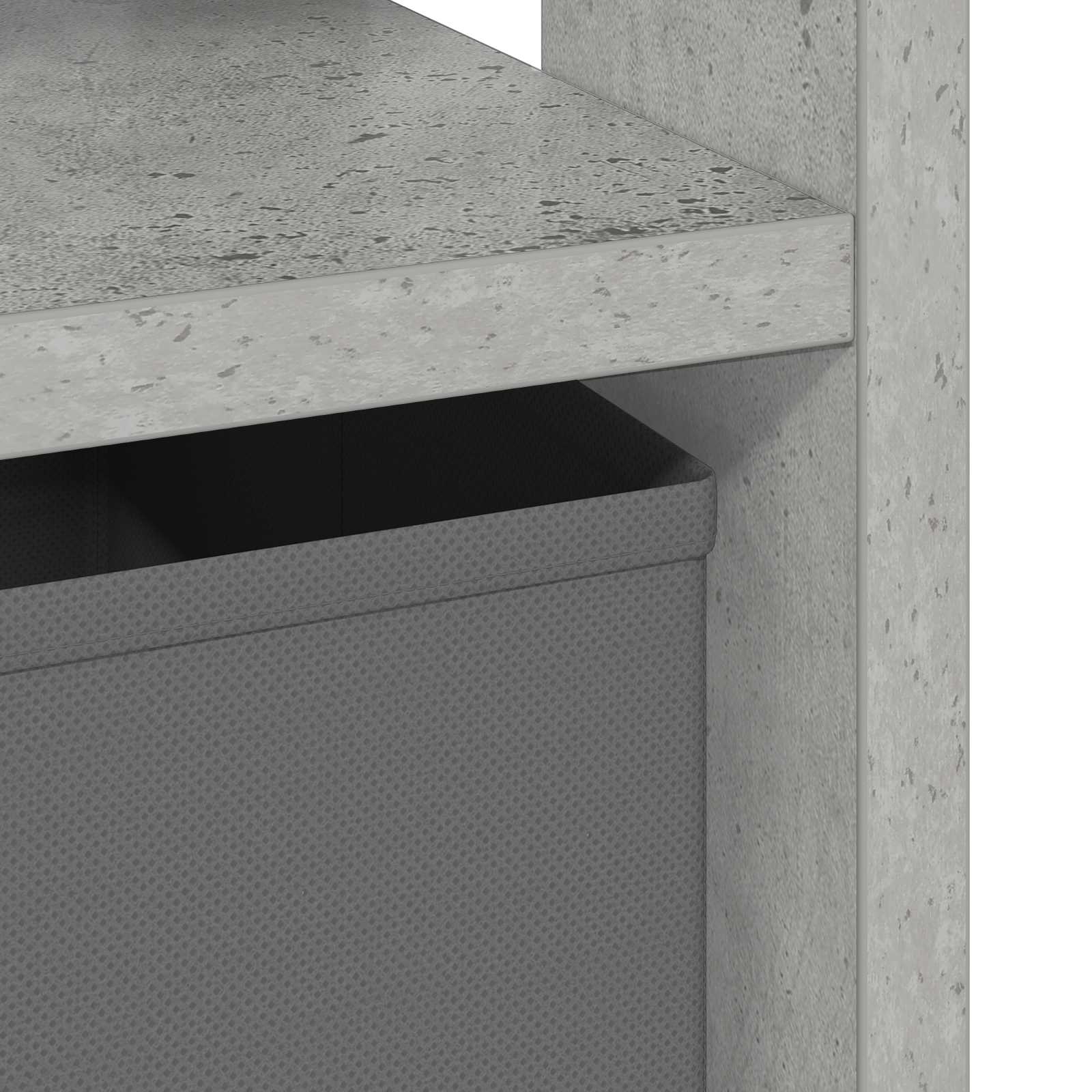 Nachttisch Beton Grau 41 x 40 x 45 cm Holzwerkstoff
