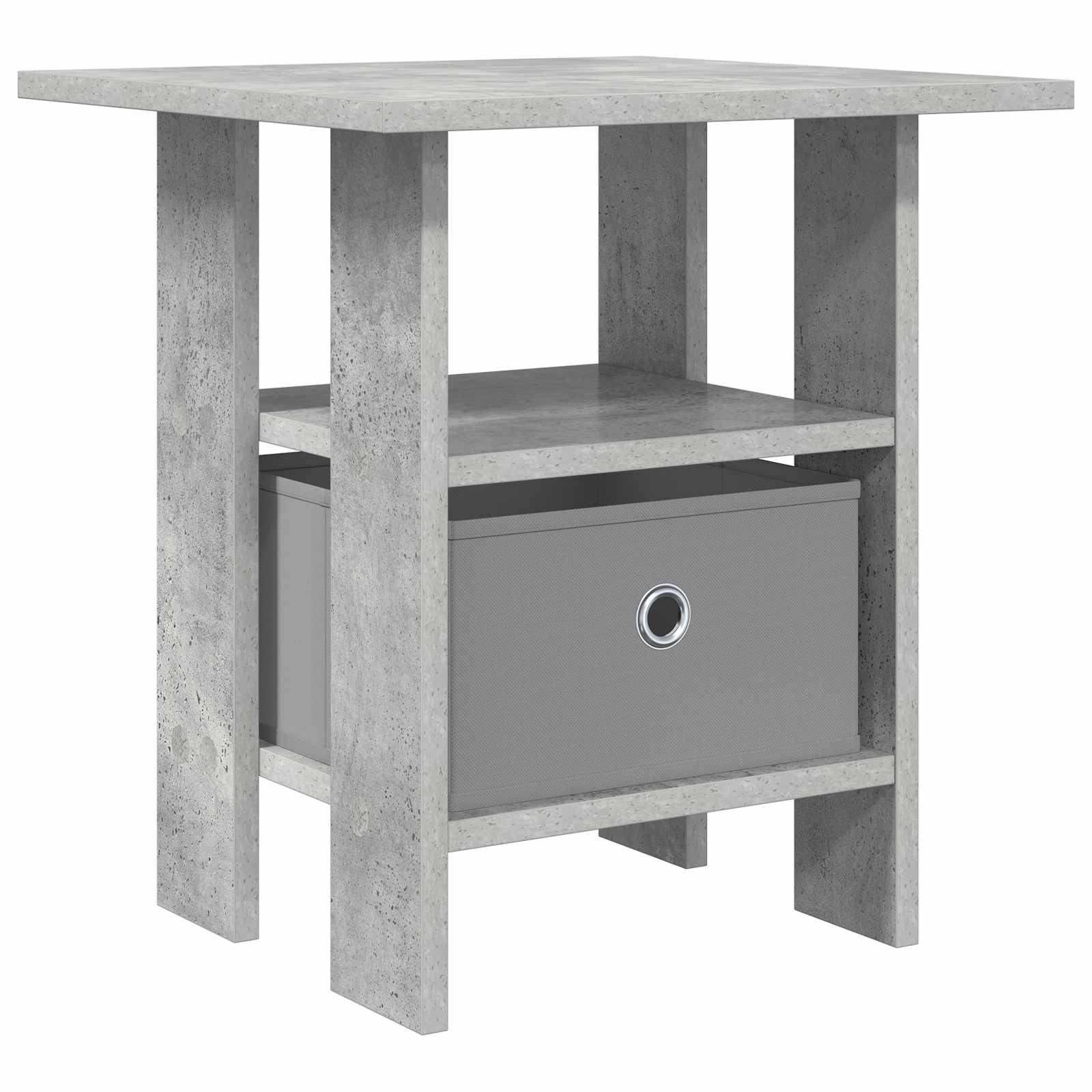 Nachttisch Beton Grau 41 x 40 x 45 cm Holzwerkstoff