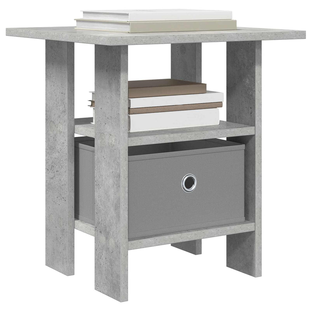 Nachttisch Beton Grau 41 x 40 x 45 cm Holzwerkstoff