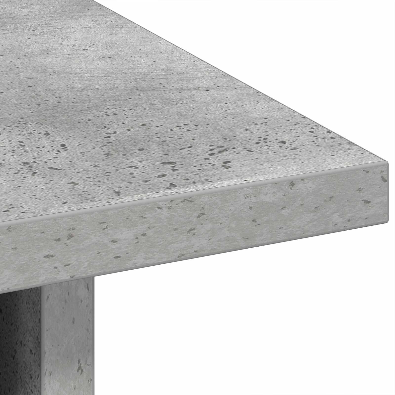 Nachttisch 2 pcs Beton Grau 41 x 40 x 45 cm Holzwerkstoff