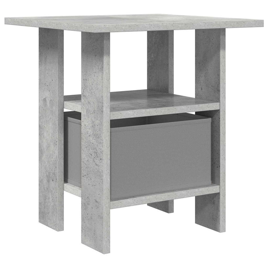Nachttisch 2 pcs Beton Grau 41 x 40 x 45 cm Holzwerkstoff