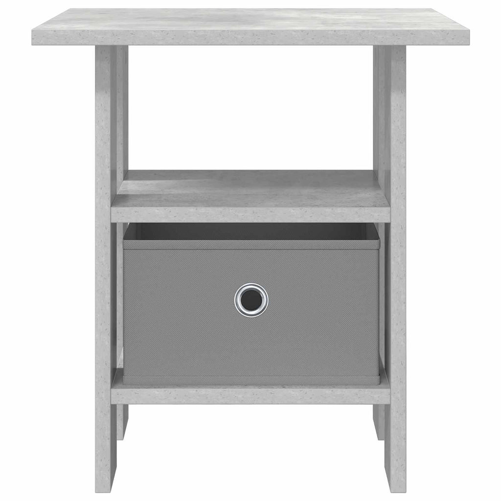 Nachttisch 2 pcs Beton Grau 41 x 40 x 45 cm Holzwerkstoff