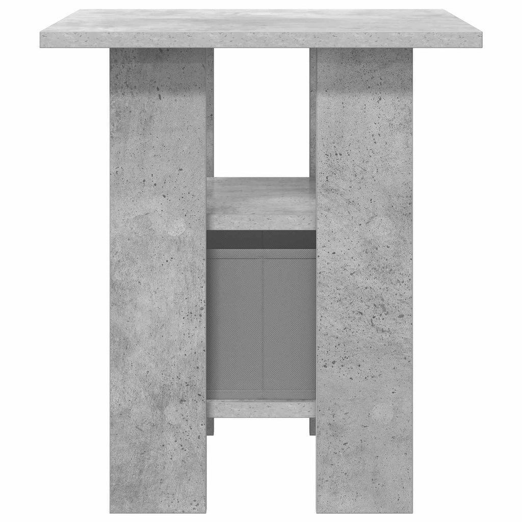 Nachttisch 2 pcs Beton Grau 41 x 40 x 45 cm Holzwerkstoff