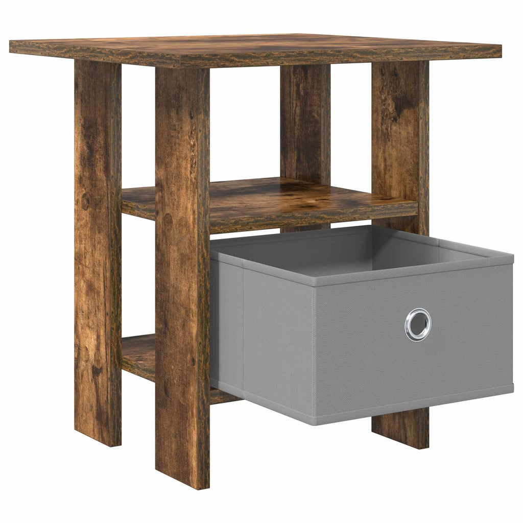 Nachttisch 2 pcs Geräucherte Eiche 41 x 40 x 45 cm