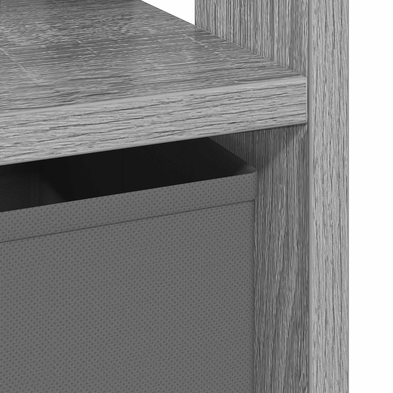 Nachttisch 2 pcs Graues Sonoma 41 x 40 x 45 cm Holzwerkstoff