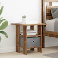Nachttisch mit Schubladen Altholz 41 x 40 x 45 cm Holzwerkstoff