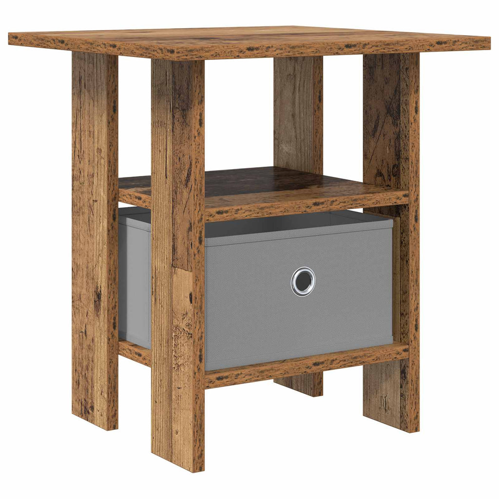 Nachttisch mit Schubladen Altholz 41 x 40 x 45 cm Holzwerkstoff