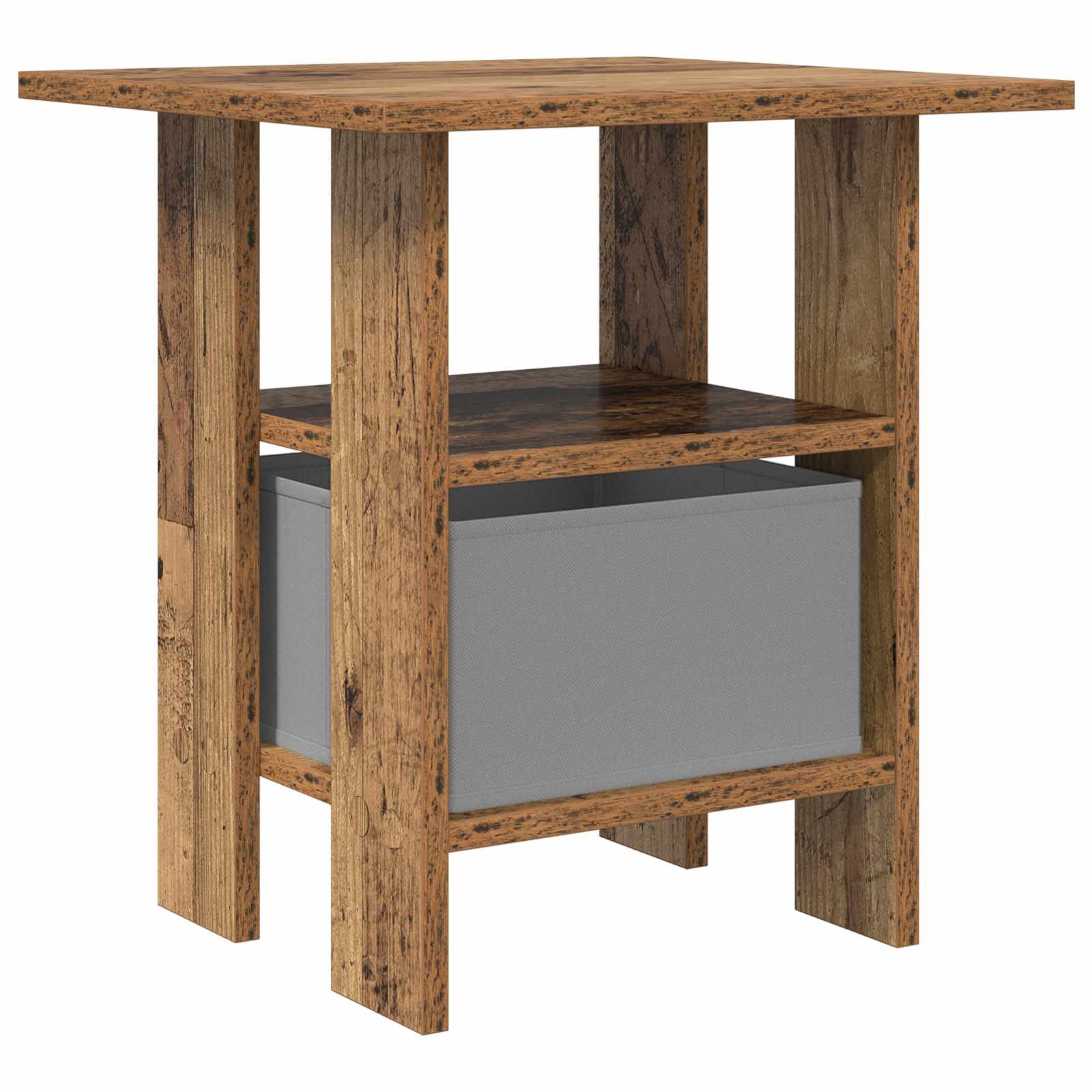 Nachttisch mit Schubladen Altholz 41 x 40 x 45 cm Holzwerkstoff