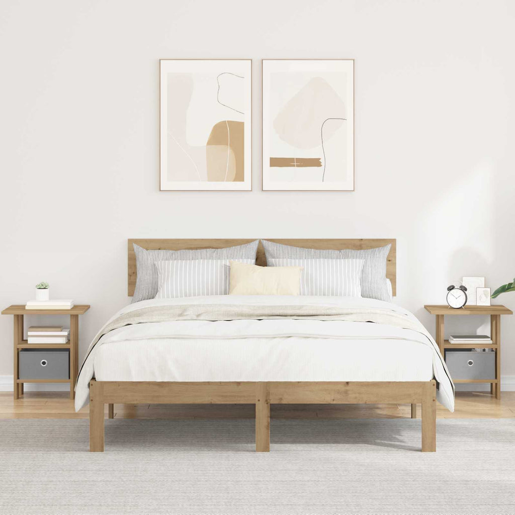 Nachttisch 2 pcs Artisan-Eiche 41 x 40 x 45 cm Holzwerkstoff