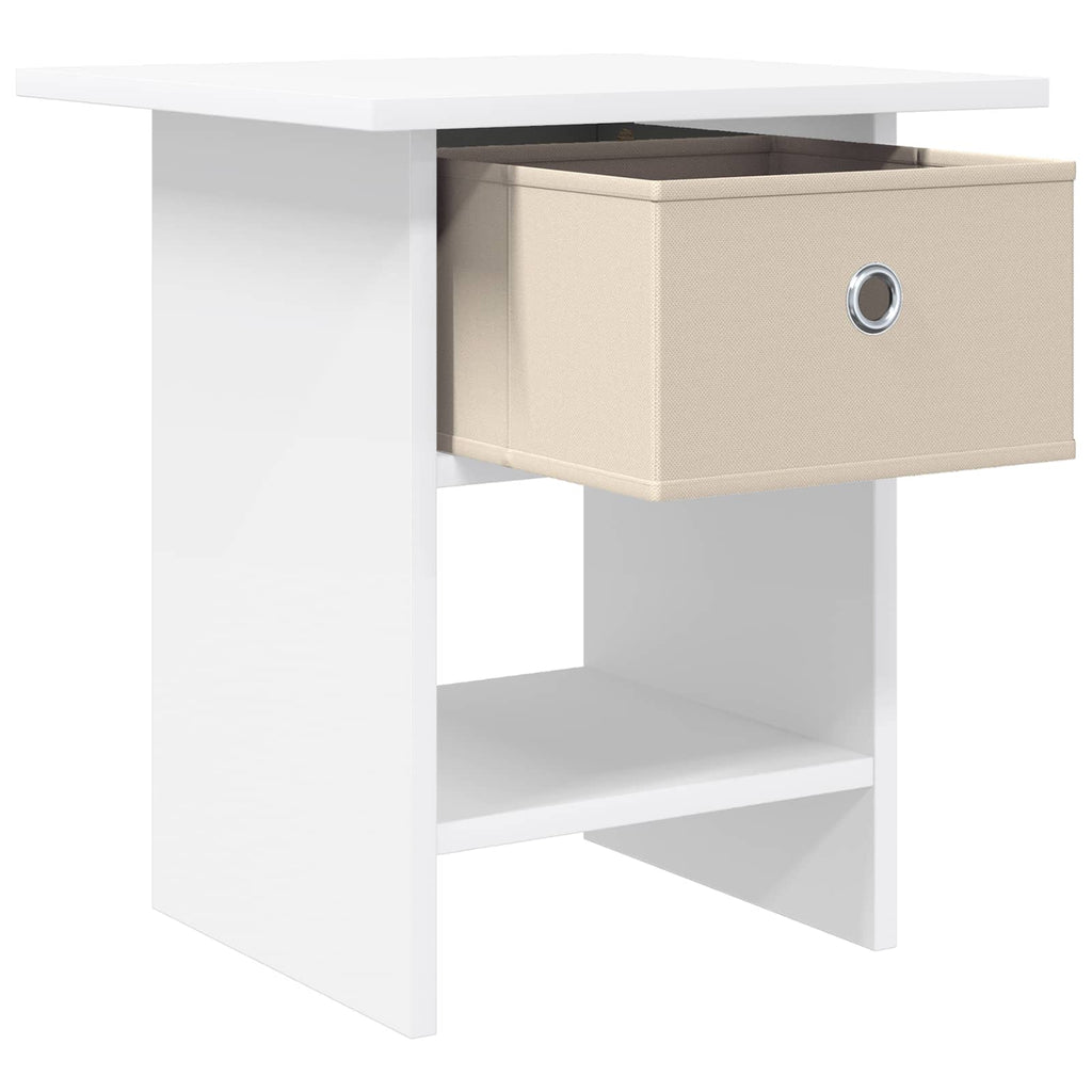 Nachttisch 2 pcs Weiß 41 x 40 x 45 cm Holzwerkstoff