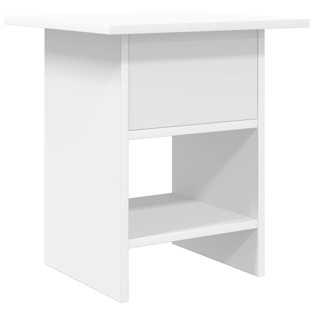 Nachttisch 2 pcs Weiß 41 x 40 x 45 cm Holzwerkstoff