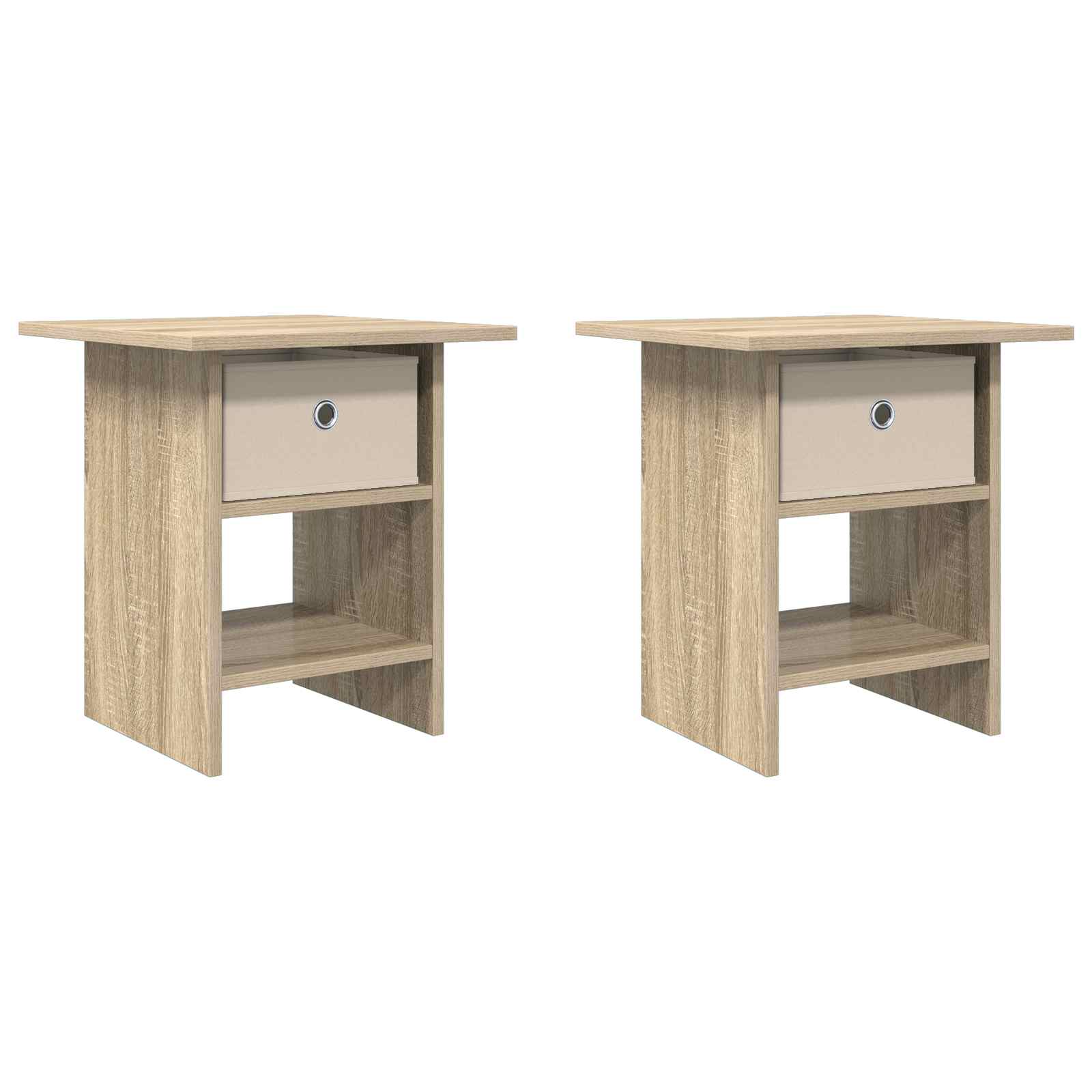 Nachttisch 2 pcs Sonoma-Eiche 41 x 40 x 45 cm Holzwerkstoff