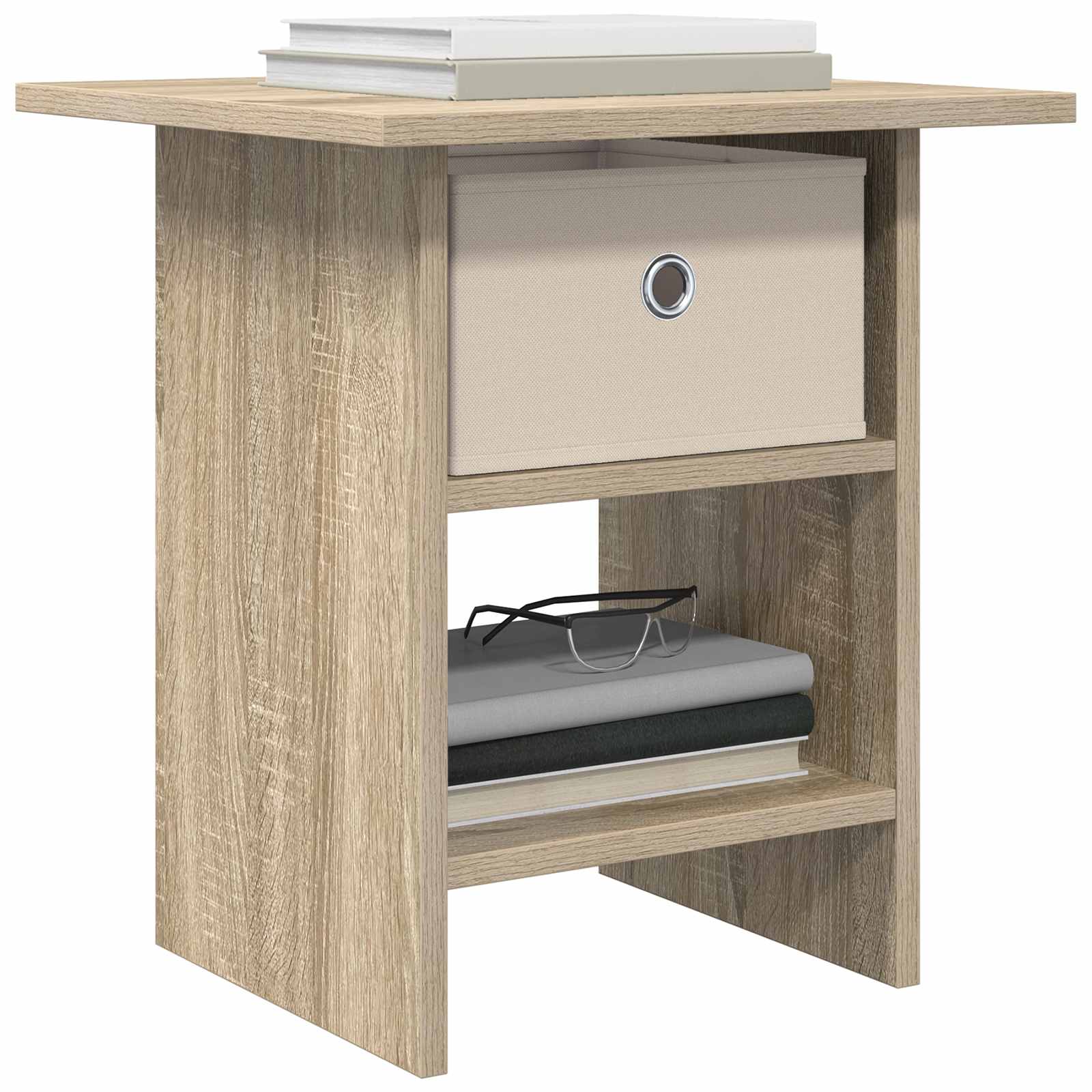Nachttisch 2 pcs Sonoma-Eiche 41 x 40 x 45 cm Holzwerkstoff