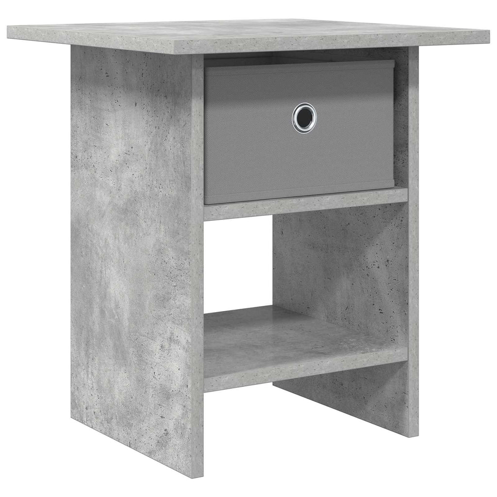 Nachttisch Beton Grau 41 x 40 x 45 cm Holzwerkstoff