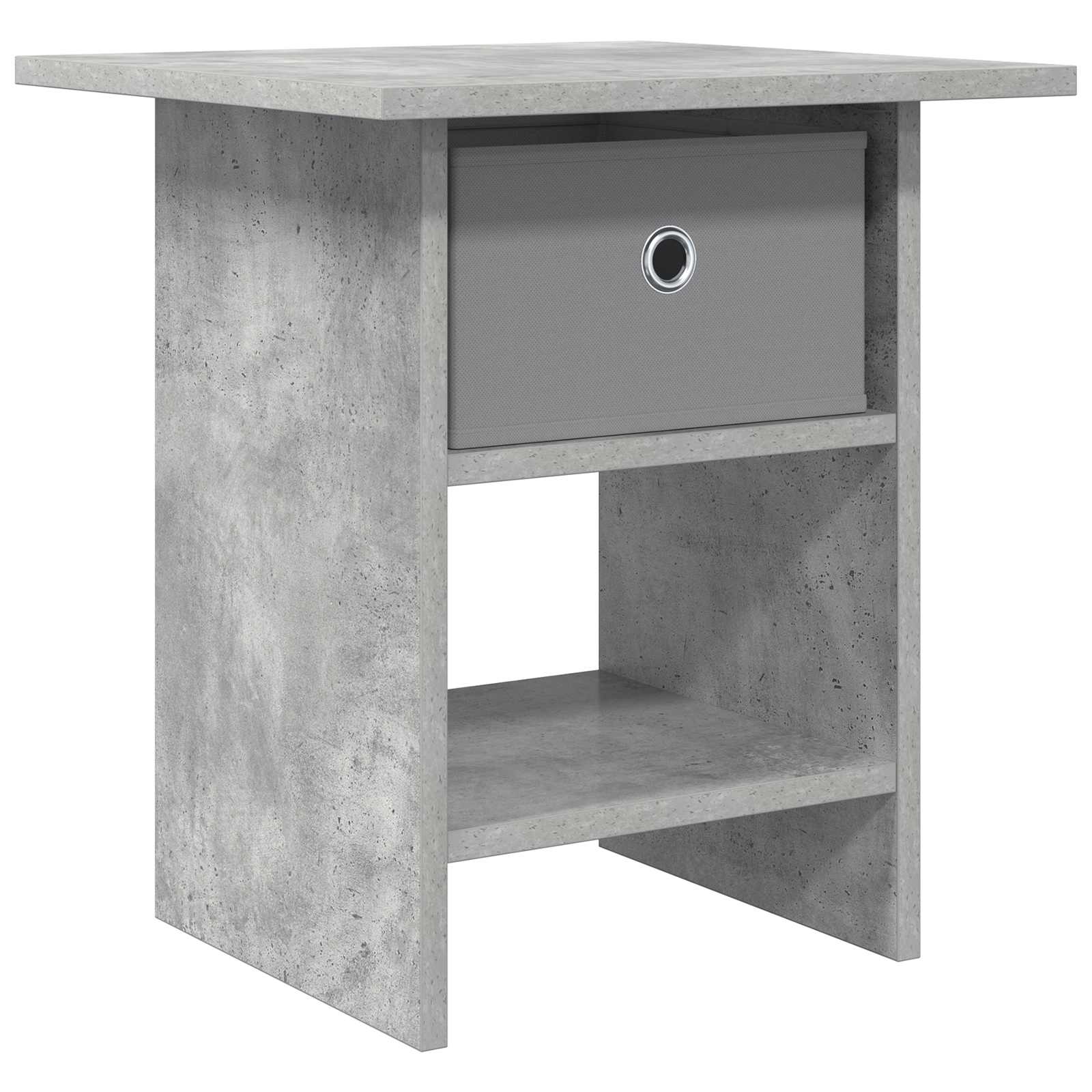 Nachttisch Beton Grau 41 x 40 x 45 cm Holzwerkstoff