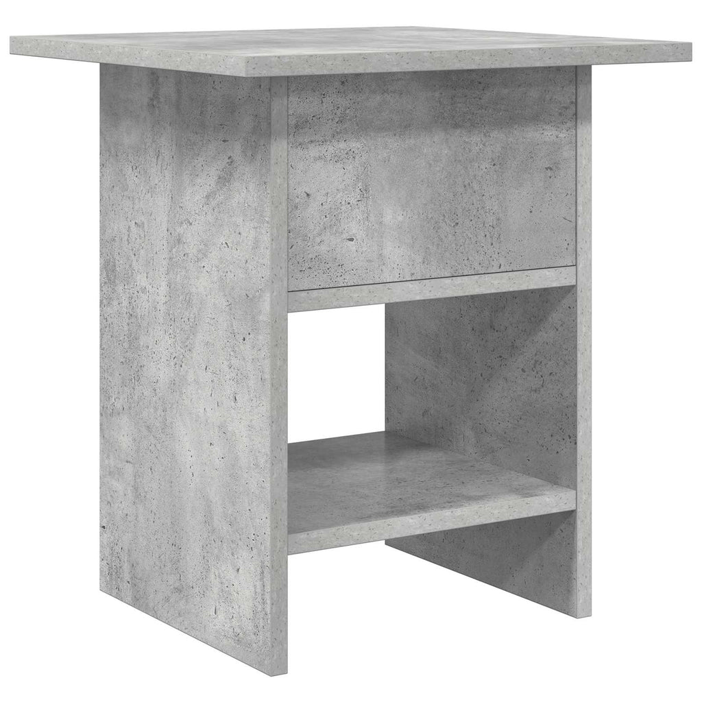 Nachttisch Beton Grau 41 x 40 x 45 cm Holzwerkstoff