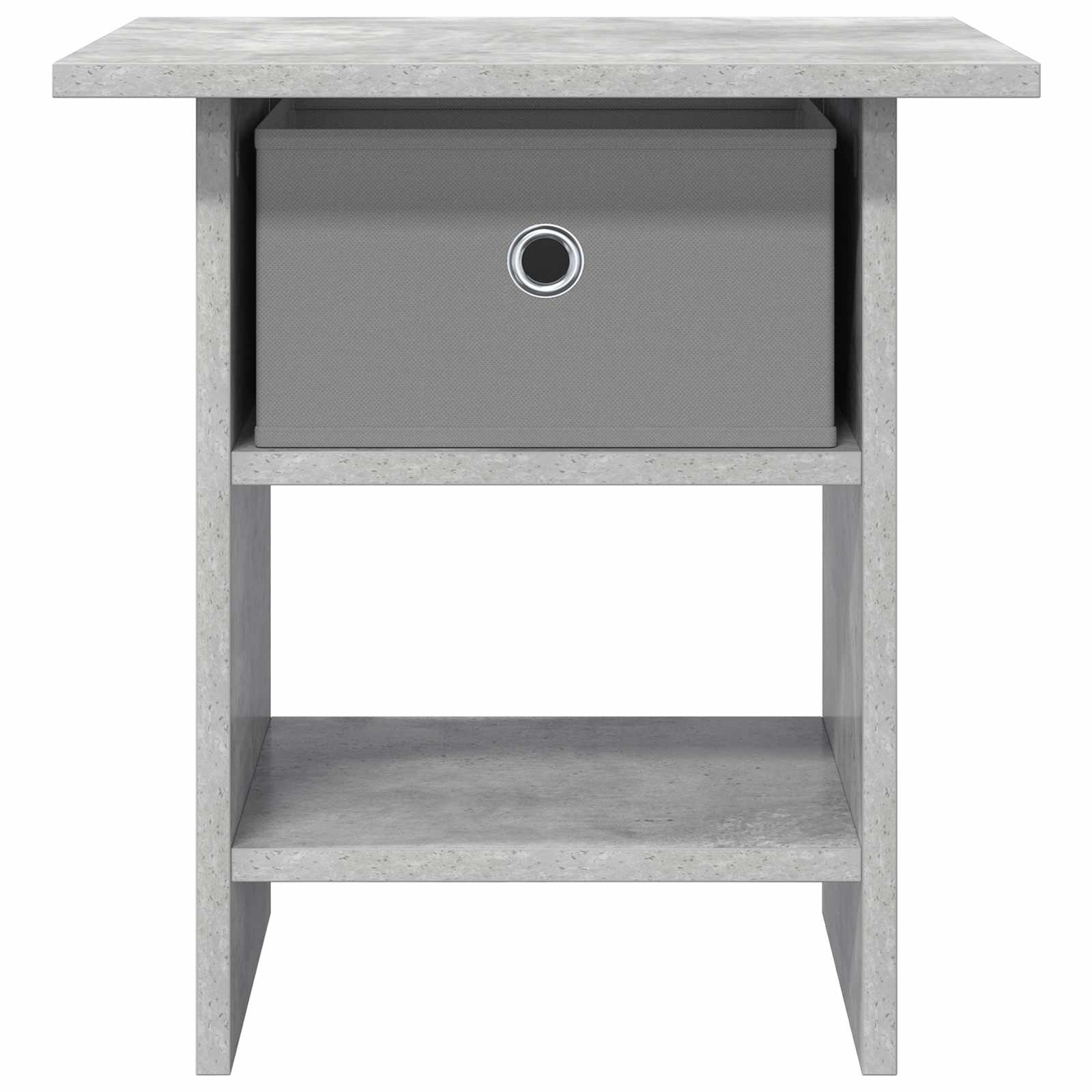 Nachttisch 2 pcs Beton Grau 41 x 40 x 45 cm Holzwerkstoff