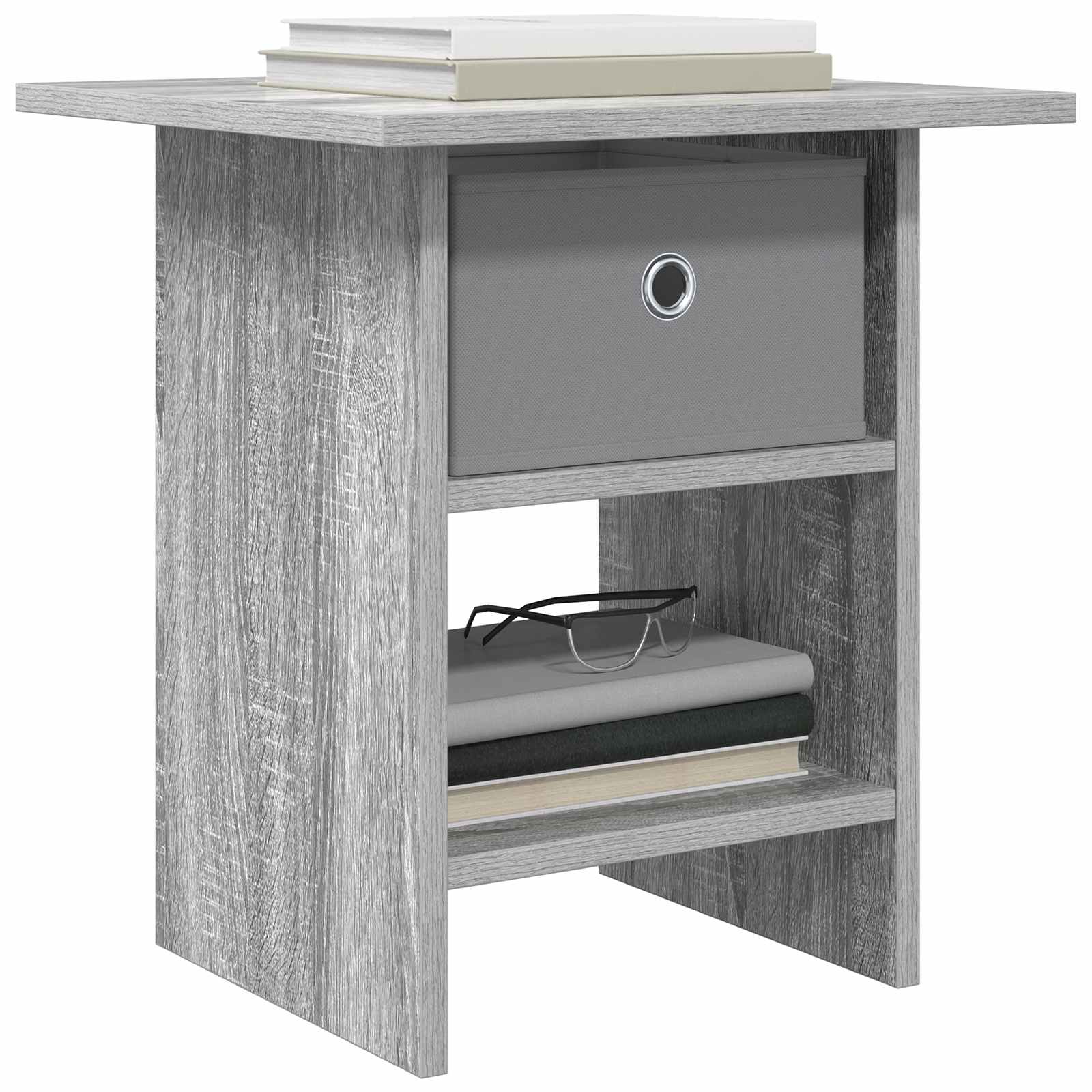 Nachttisch Graues Sonoma 41 x 40 x 45 cm Holzwerkstoff
