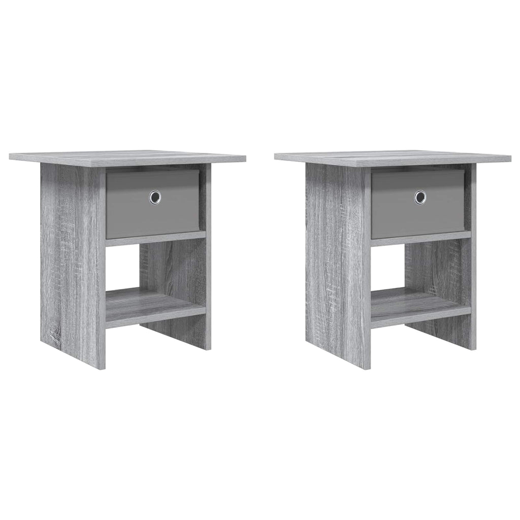 Nachttisch 2 pcs Graues Sonoma 41 x 40 x 45 cm Holzwerkstoff