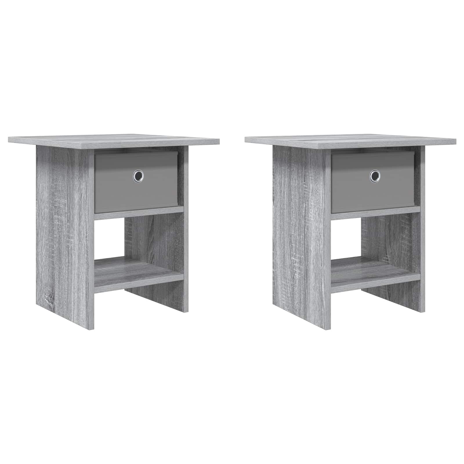 Nachttisch 2 pcs Graues Sonoma 41 x 40 x 45 cm Holzwerkstoff