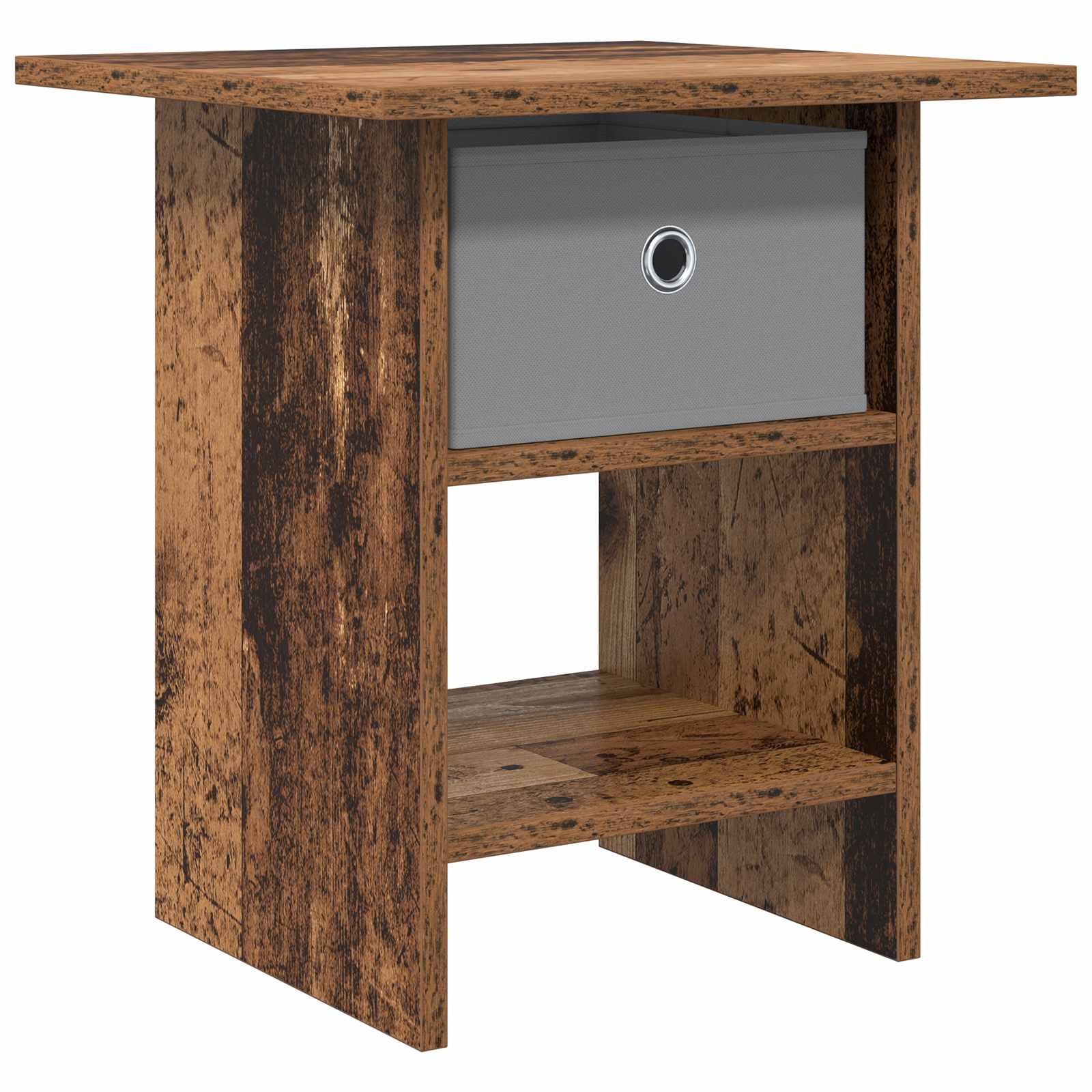 Nachttisch mit Schubladen Altholz 41 x 40 x 45 cm Holzwerkstoff