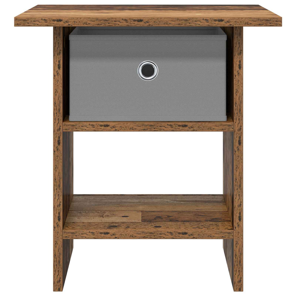 Nachttisch mit Schubladen Altholz 41 x 40 x 45 cm Holzwerkstoff