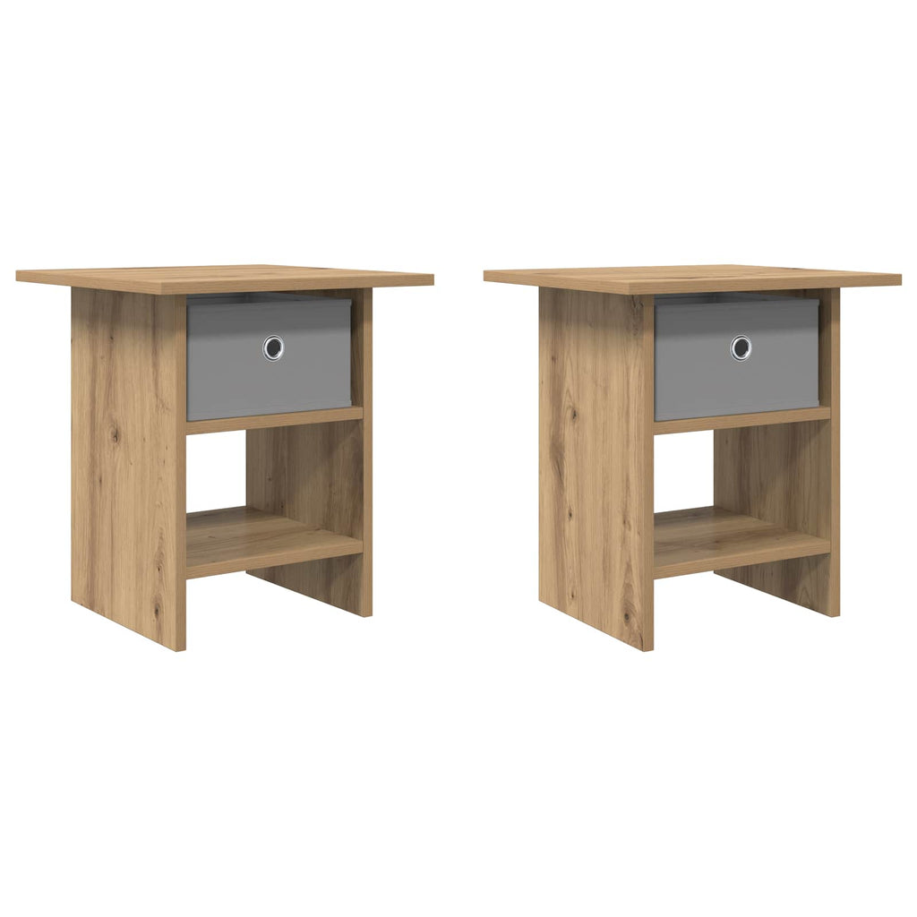 Nachttisch 2 pcs Artisan-Eiche 41 x 40 x 45 cm Holzwerkstoff