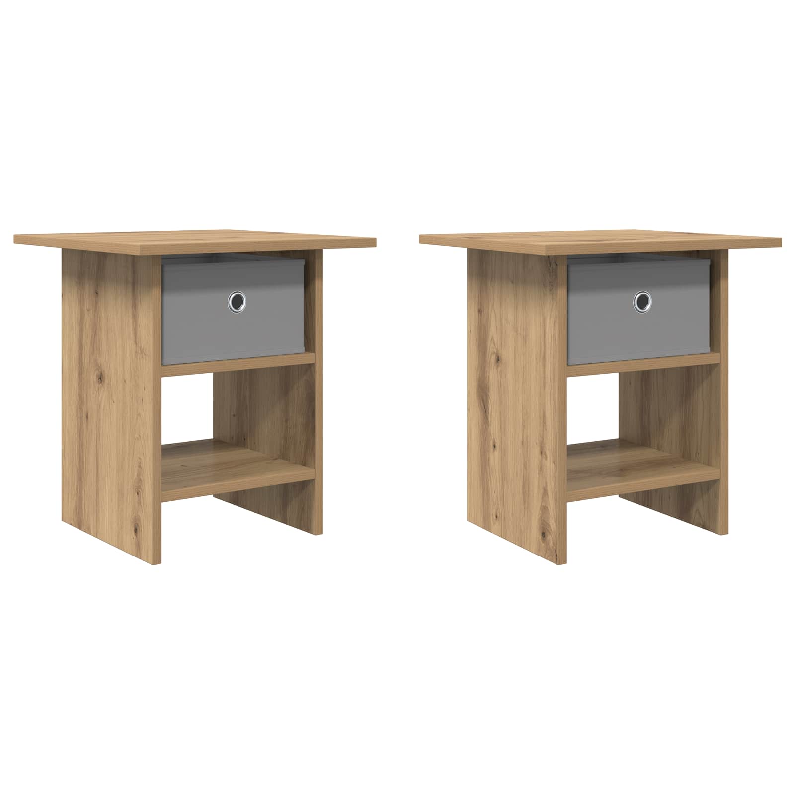 Nachttisch 2 pcs Artisan-Eiche 41 x 40 x 45 cm Holzwerkstoff