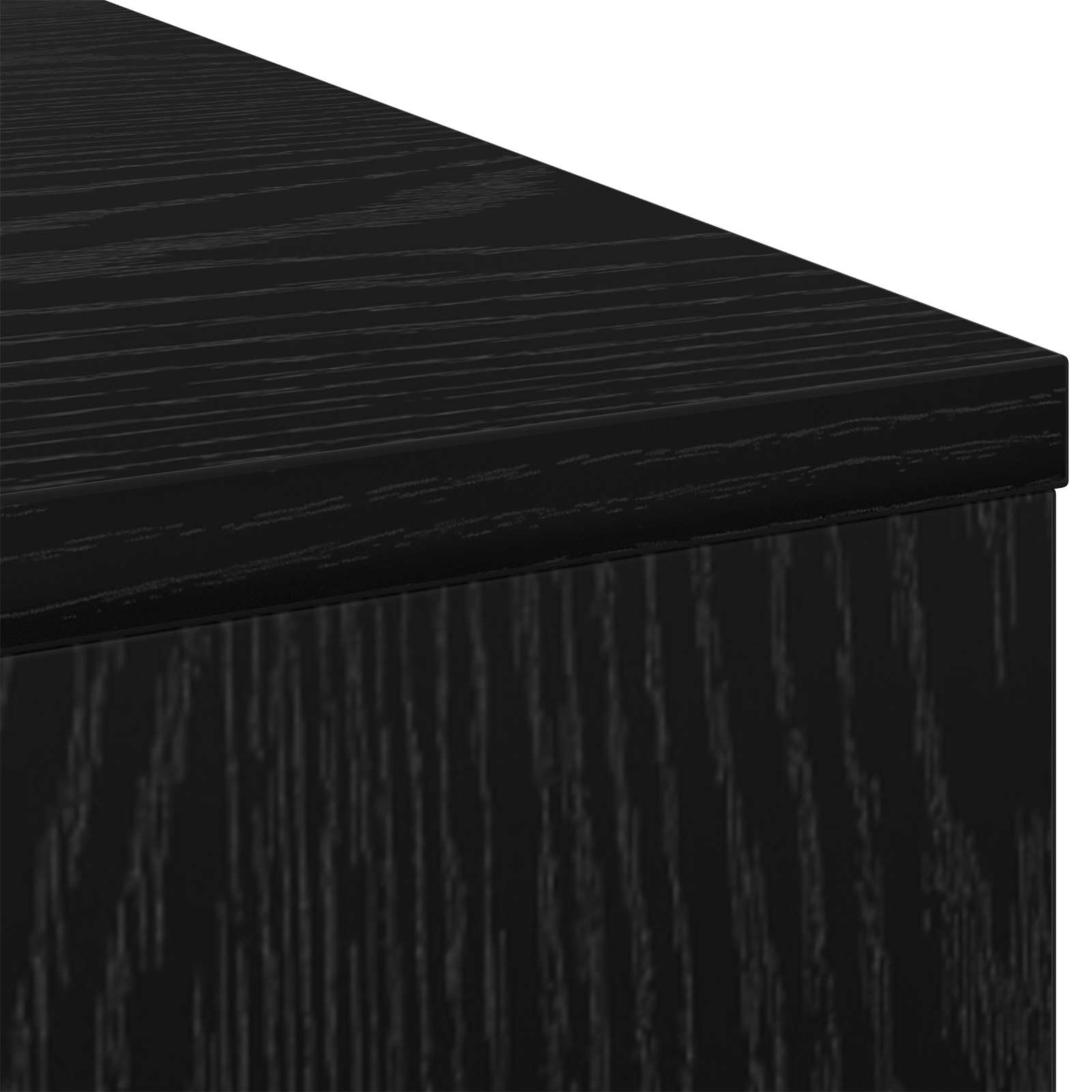 Schreibtisch mit Regal Schwarz Eichen-Optik 100 x 40 x 75 cm