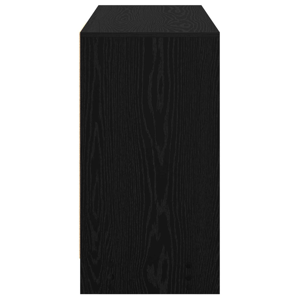 Schreibtisch mit Regal Schwarz Eichen-Optik 100 x 40 x 75 cm