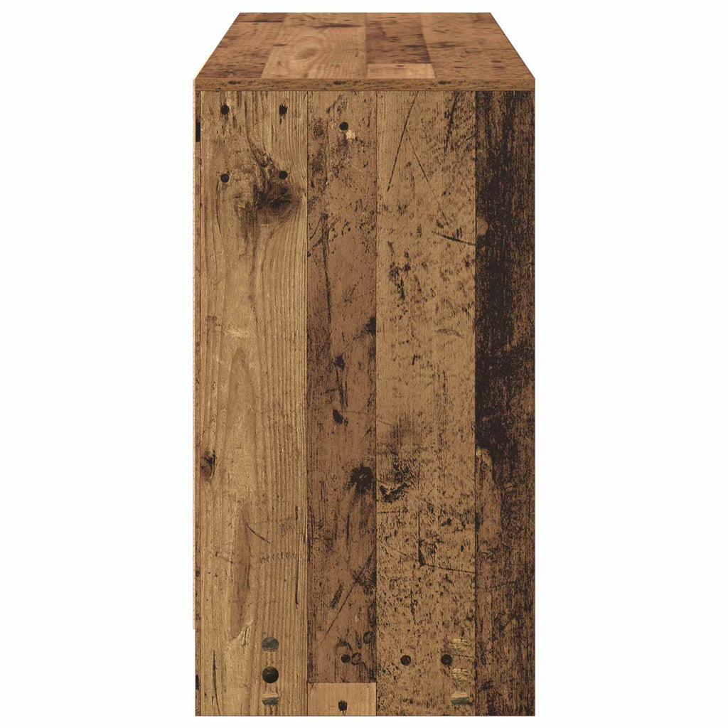 Schreibtisch mit Regal Altholz 100 x 40 x 75 cm Holzwerkstoff