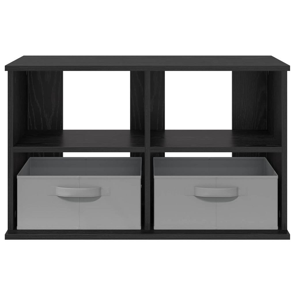 TV-Ständer mit Schubladen Schwarz Eichen-Optik 79 x 40 x 48 cm