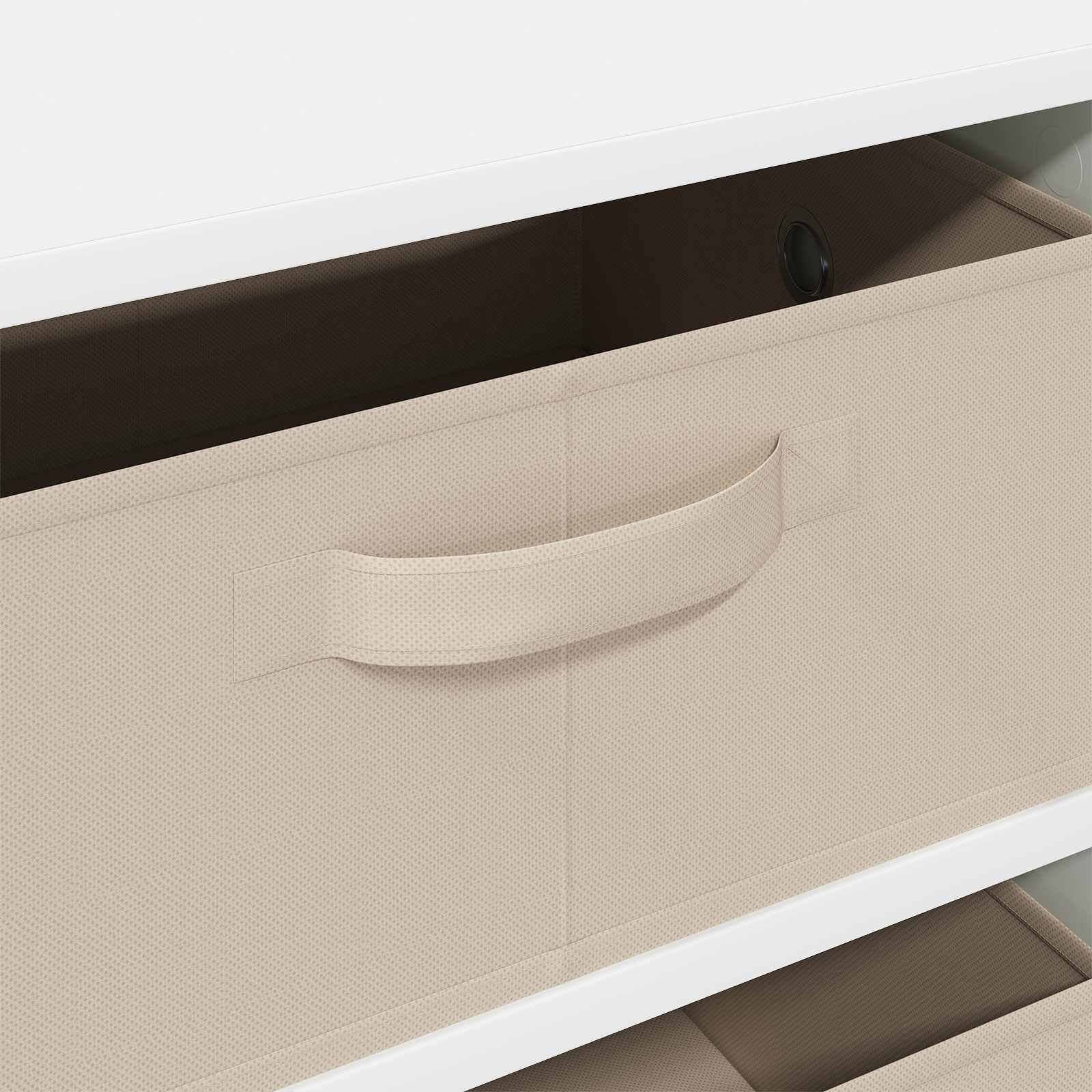 Sideboard mit Schubladen Weiß 60 x 33,5 x 84 cm