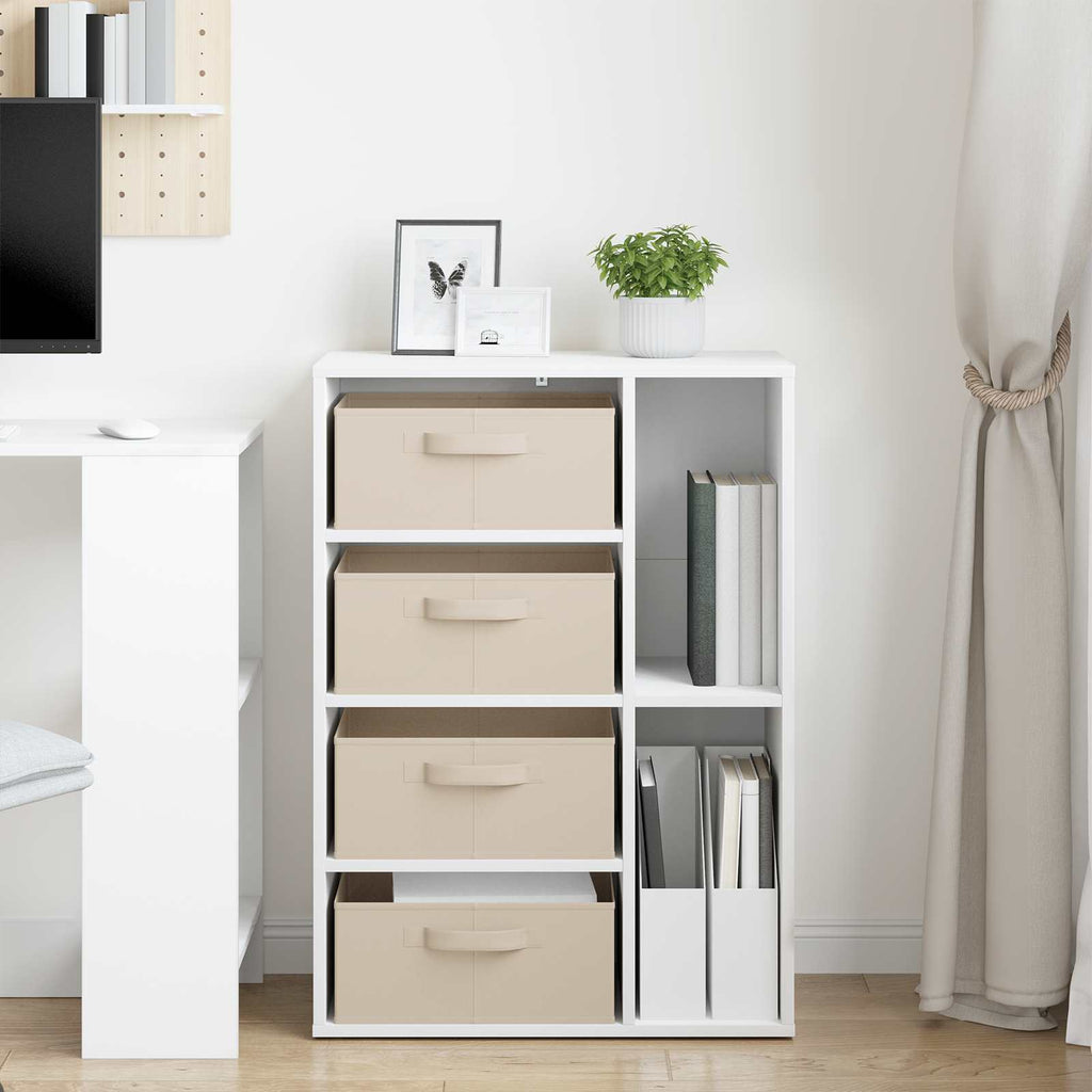 Sideboard mit Schubladen Weiß 60 x 33,5 x 84 cm