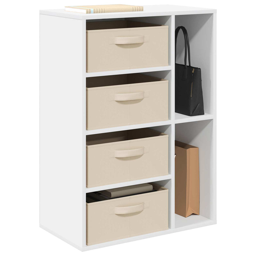 Sideboard mit Schubladen Weiß 60 x 33,5 x 84 cm