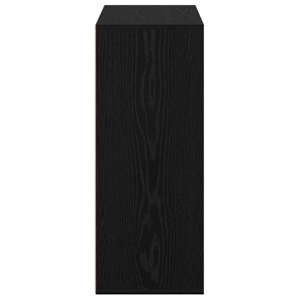 Sideboard mit Schubladen Schwarz Eichen-Optik 60 x 33,5 x 84 cm