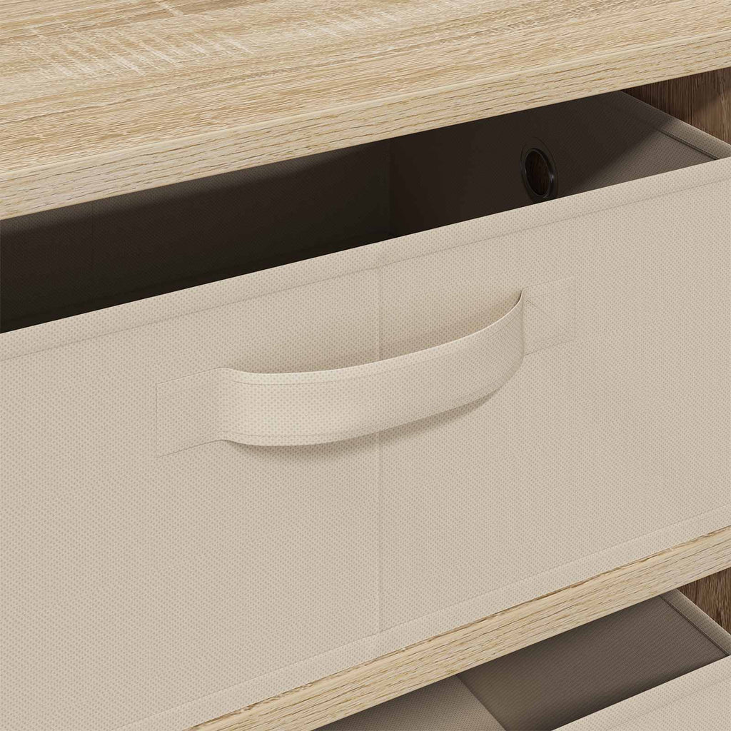 Sideboard mit Schubladen Sonoma-Eiche 60 x 33,5 x 84 cm