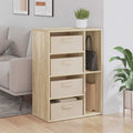 Sideboard mit Schubladen Sonoma-Eiche 60 x 33,5 x 84 cm