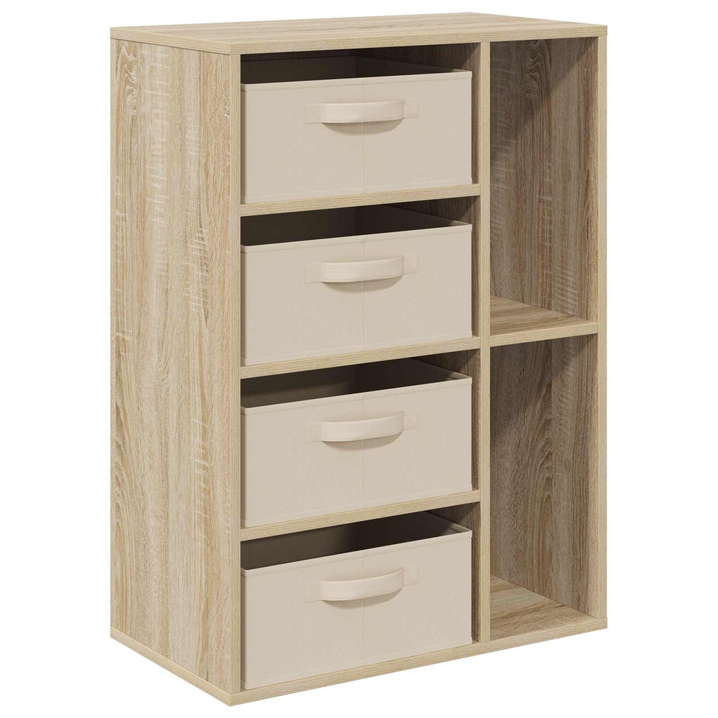 Sideboard mit Schubladen Sonoma-Eiche 60 x 33,5 x 84 cm