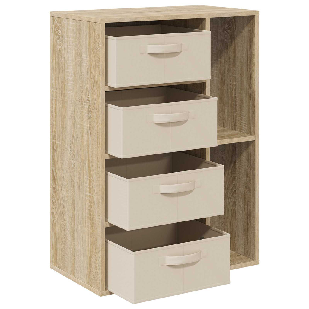 Sideboard mit Schubladen Sonoma-Eiche 60 x 33,5 x 84 cm