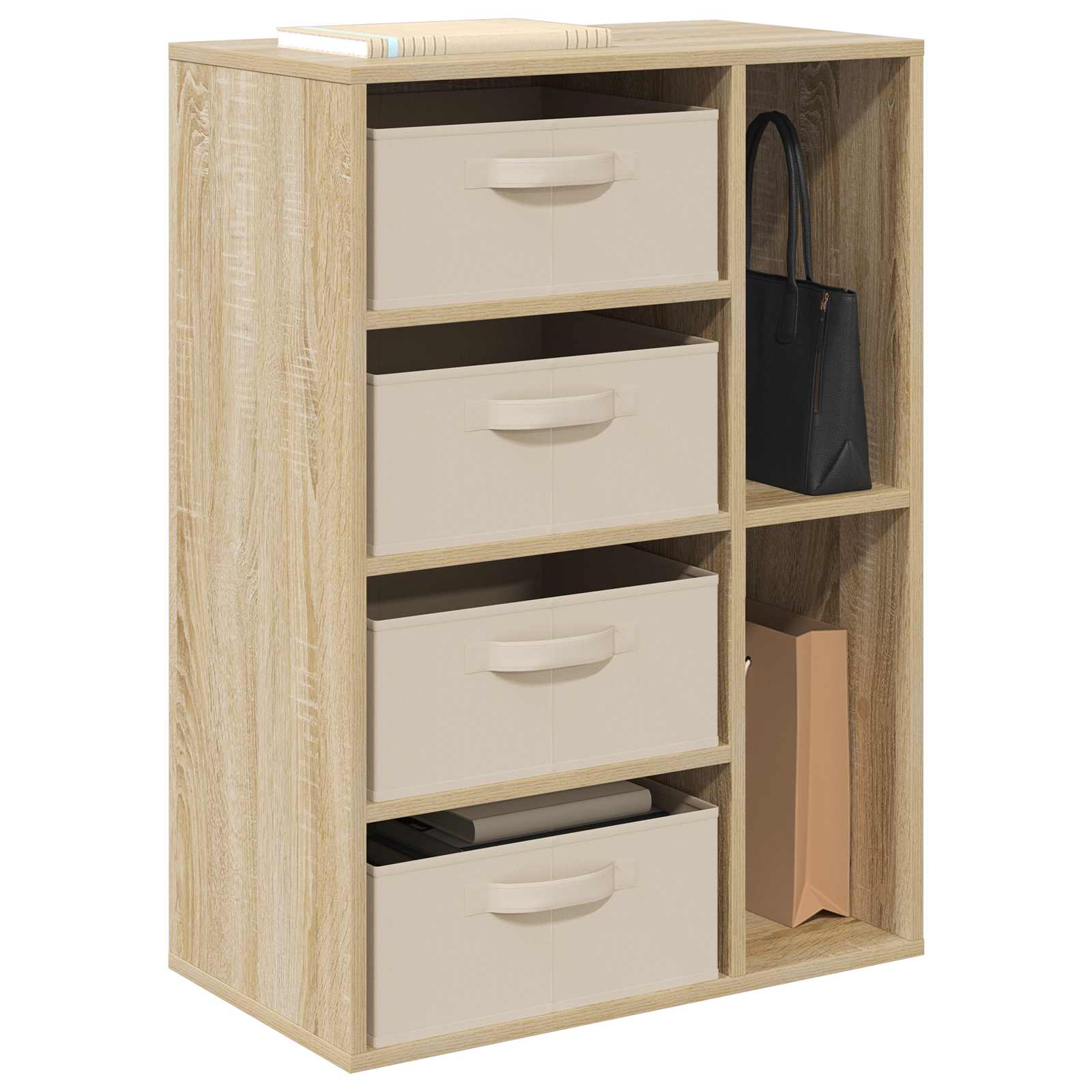 Sideboard mit Schubladen Sonoma-Eiche 60 x 33,5 x 84 cm