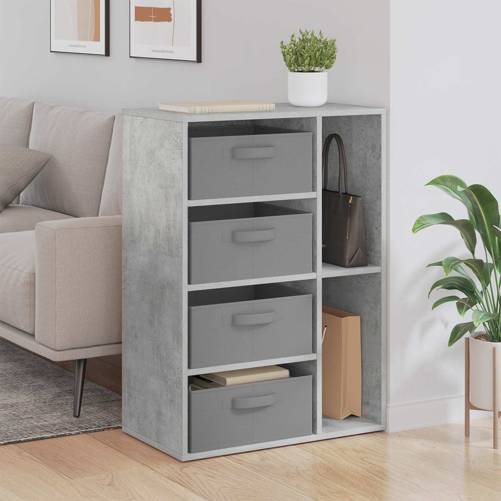 Sideboard mit Schubladen Beton Grau 60 x 33,5 x 84 cm