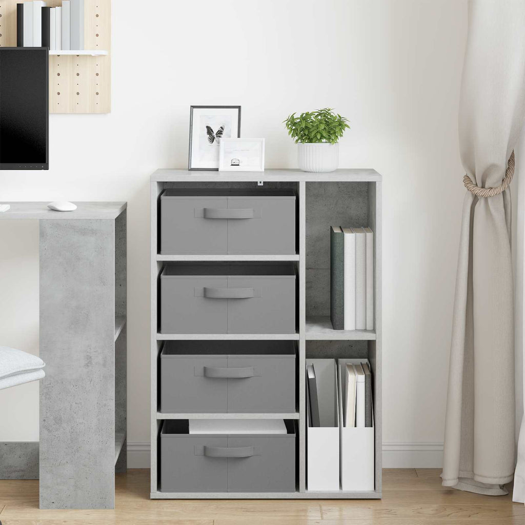 Sideboard mit Schubladen Beton Grau 60 x 33,5 x 84 cm