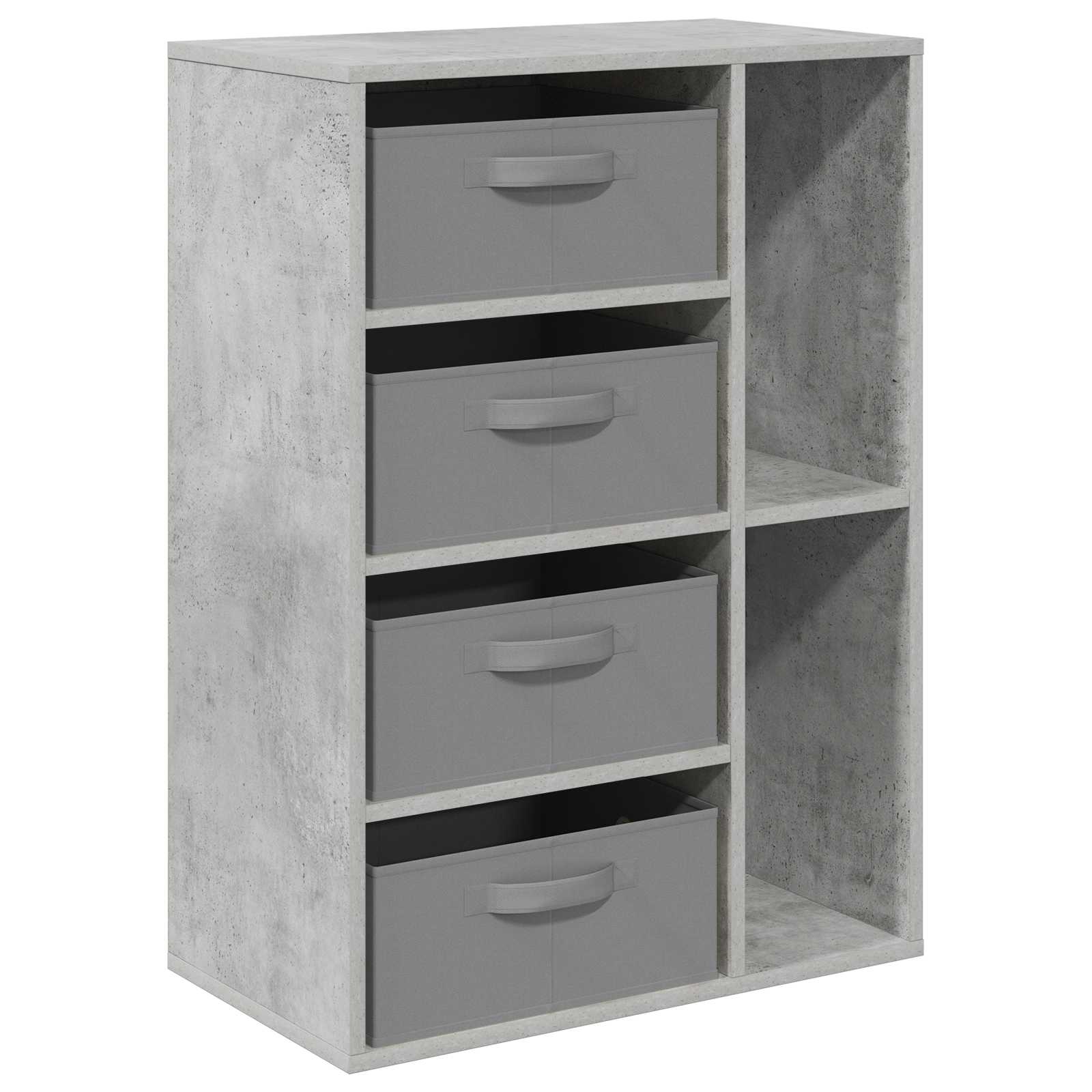 Sideboard mit Schubladen Beton Grau 60 x 33,5 x 84 cm