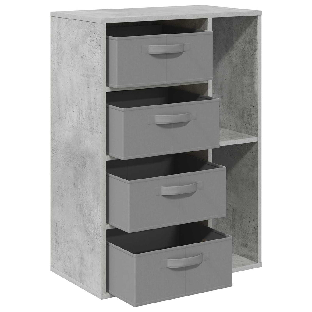Sideboard mit Schubladen Beton Grau 60 x 33,5 x 84 cm