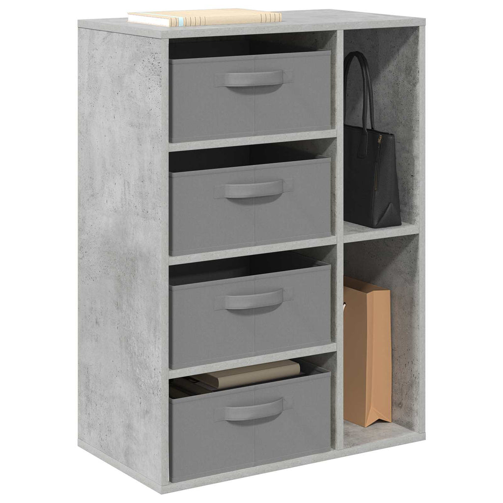 Sideboard mit Schubladen Beton Grau 60 x 33,5 x 84 cm