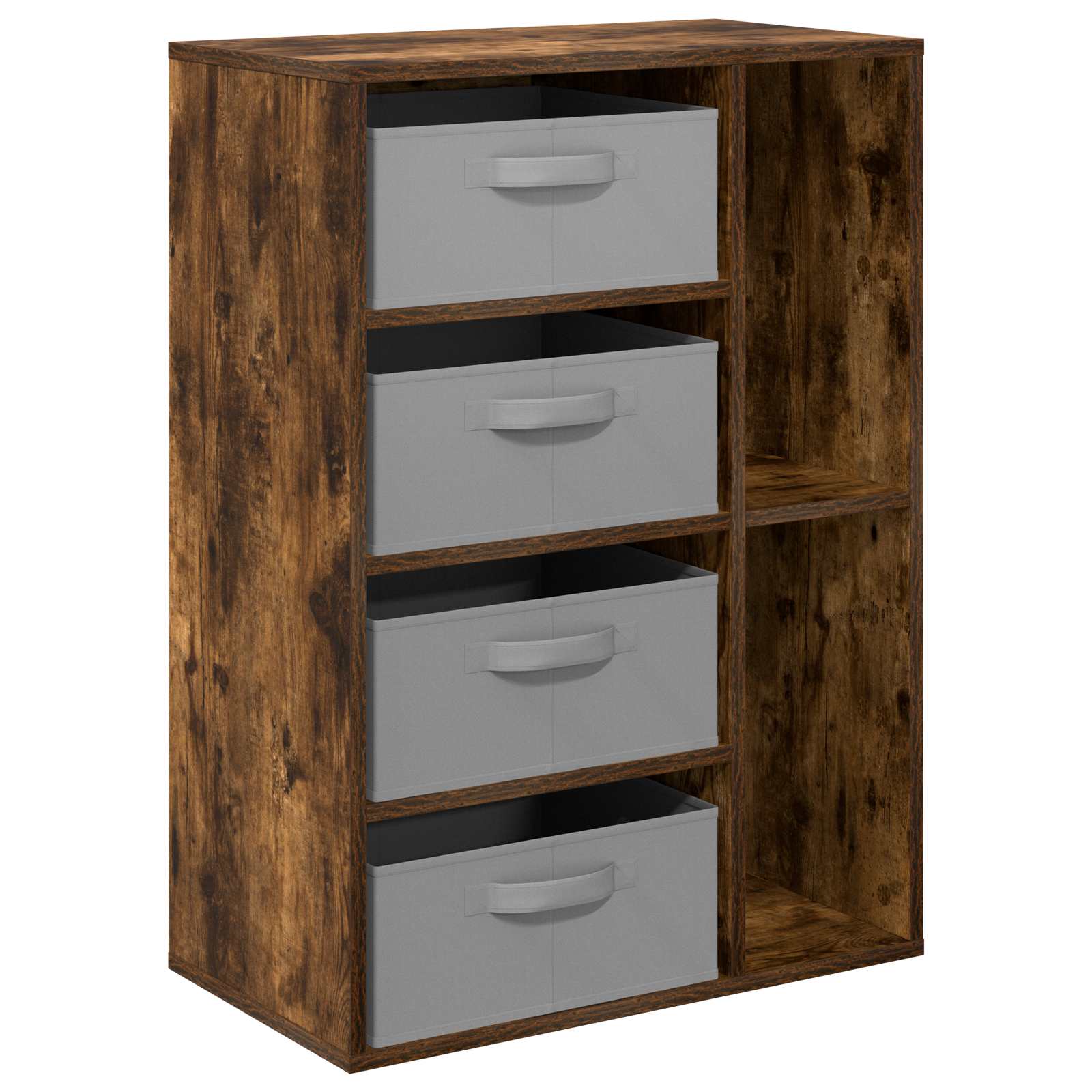 Sideboard mit Schubladen Geräucherte Eiche 60 x 33,5 x 84 cm