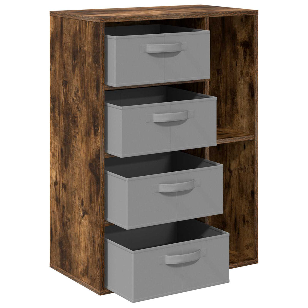 Sideboard mit Schubladen Geräucherte Eiche 60 x 33,5 x 84 cm